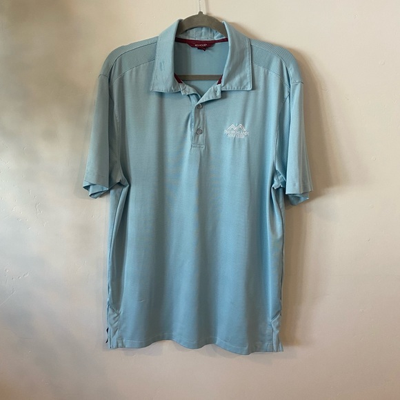 Red house blue polo golf shirt - Picture 1 of 4